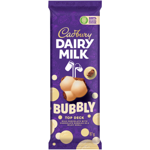 Cadbury Dairy Milk Bubbly Top Deck 87g