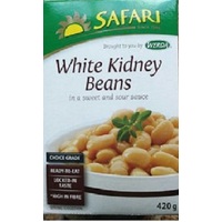 Safari White Kidney Beans in sweet & sour sauce 420G