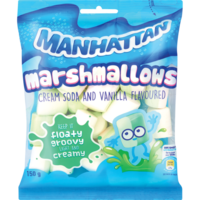 Manhattan Marshmallows Cream Soda and Vanilla Flavoured 150g
