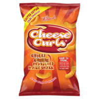 Willards Cheese Curls - Chilli Cheese 150g Packet