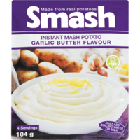Smash Instant Potato GARLIC & BUTTER  104g