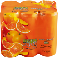 LIQUI FRUIT MANGO & ORANGE 330 ML 6 PACK
