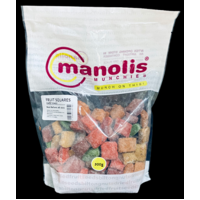 Manolis Munchies Dried Fruit - Fruit Square Danties 500G