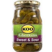 Koo Sweet & Sour Gherkins  375g Jar