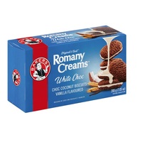 Bakers Romany Creams WHITE CHOC 200g PAST  "BB"