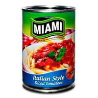 Miami Tomato Based - Italian  Style Peeled Diced Tomato 410g