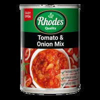 Rhodes Tomato & Onion Mix  410g Tin