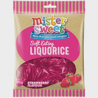 Mister  Sweet Strawberry  Liquorice  175G