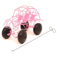 Africars For Keeps PINK VW Beetle And Wire Steering Wheel