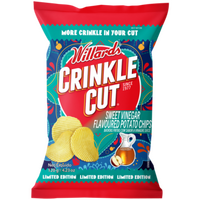 Willards Crinkle cut  Sweet  Vinegar 120G