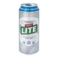 Castle LITE 410ml  Can each (maximum per client 1,250ml) 4 bottles only