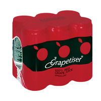 Grapetiser - 6x330ml Cans - 100% Red Grape Juice Sparkling