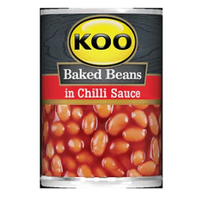 Koo Baked Beans in Chilli Sauce 410g Tin