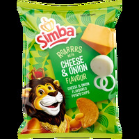 Simba Crisps Cheese & Onion Flavour 120g