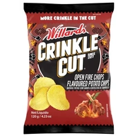 Willards Crinkle Cut Open Fire Chops 120G